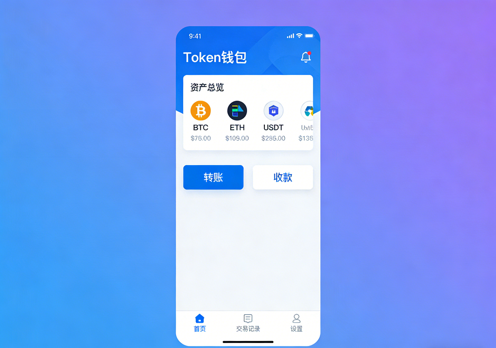 token钱包界面展示